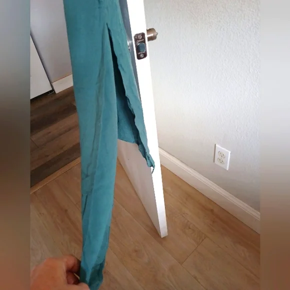 NWT Aerie Dress Gauzy Midi Strappy Side Slits Size M - Picture 6 of 8